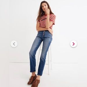 Madewell perfect vintage jean, comfort stretch, Glenmore wash